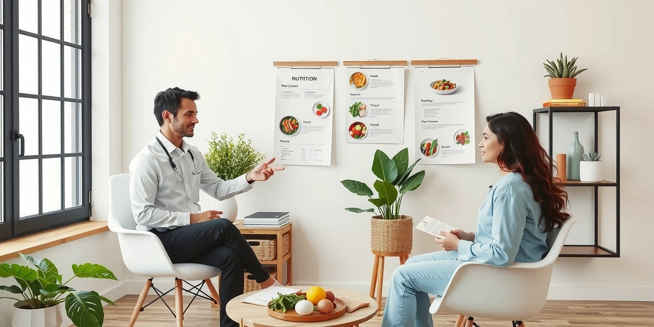 Consultation nutrition personnalisée avec client